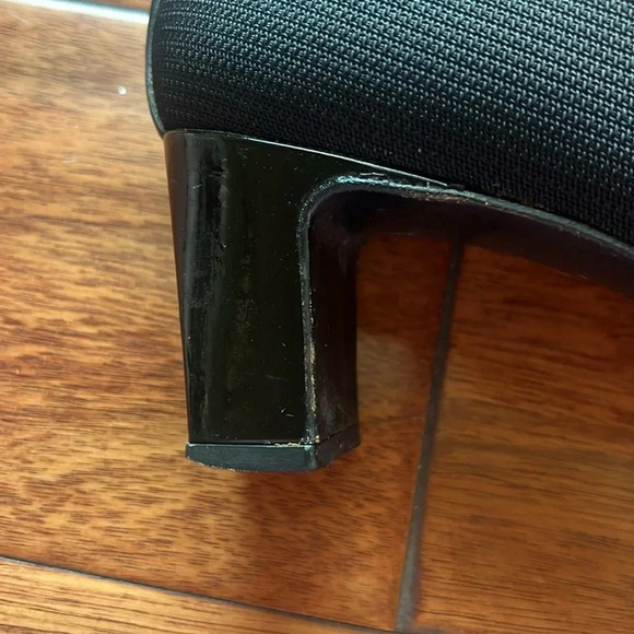 Vintage Stuart Weitzman Black Sq Toe Block Heel Pump Size 7 - Picture 12 of 15